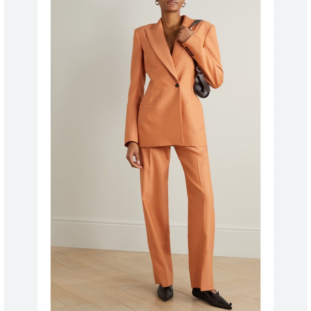 NWT INTERIOR The Fontaine Single-Button Slim Suit Jacket 4